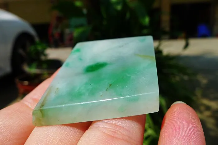 Natural Jade Rough Jadeite Raw (29g,4.7X4X0.5cm)