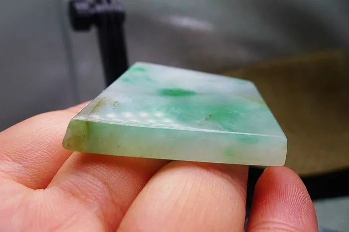 Natural Jade Rough Jadeite Raw (29g,4.7X4X0.5cm)