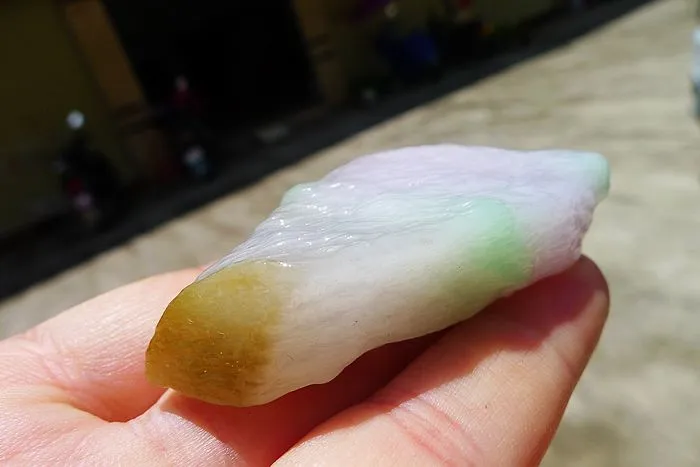 Natural Jade Rough Jadeite Raw (42g,6.1X2.8X1.45cm)