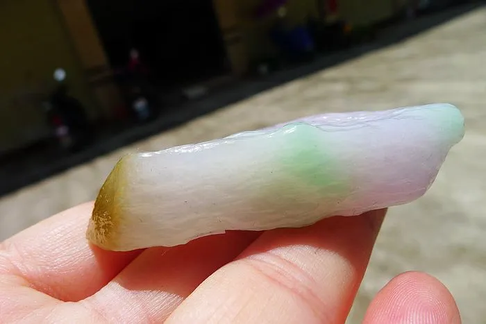 Natural Jade Rough Jadeite Raw (42g,6.1X2.8X1.45cm)