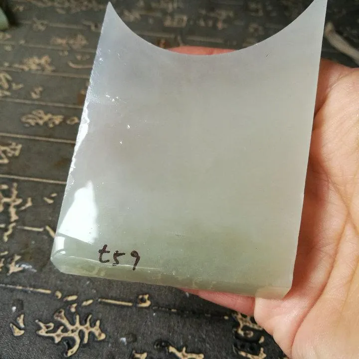 Natural Kunlun Jade Rough Nephrite Raw (112g, 6X6.2X0.9cm)