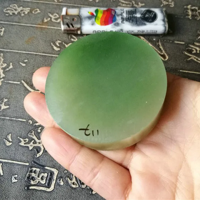 Natural Kunlun Jade Rough Nephrite Raw (120g, 5.5X1.8cm)