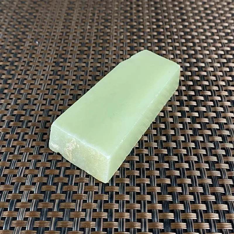 Natural Kunlun Jade Rough Nephrite Raw (77g,6.9X3.1X1.3cm)