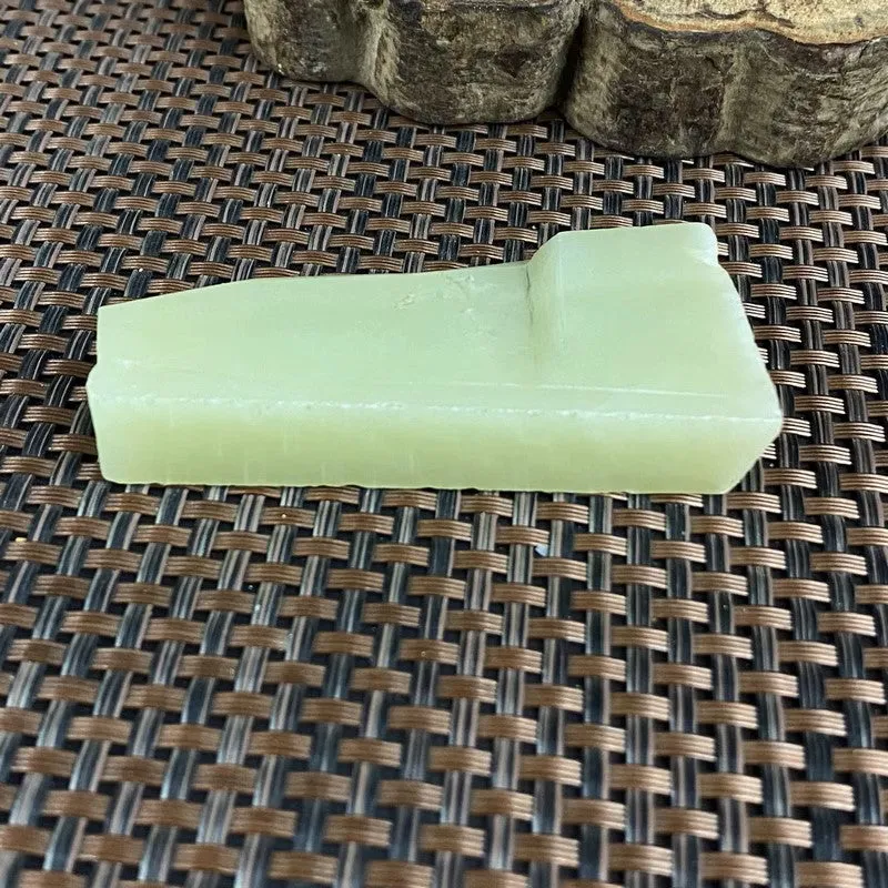 Natural Kunlun Jade Rough Nephrite Raw (77g,6.9X3.1X1.3cm)