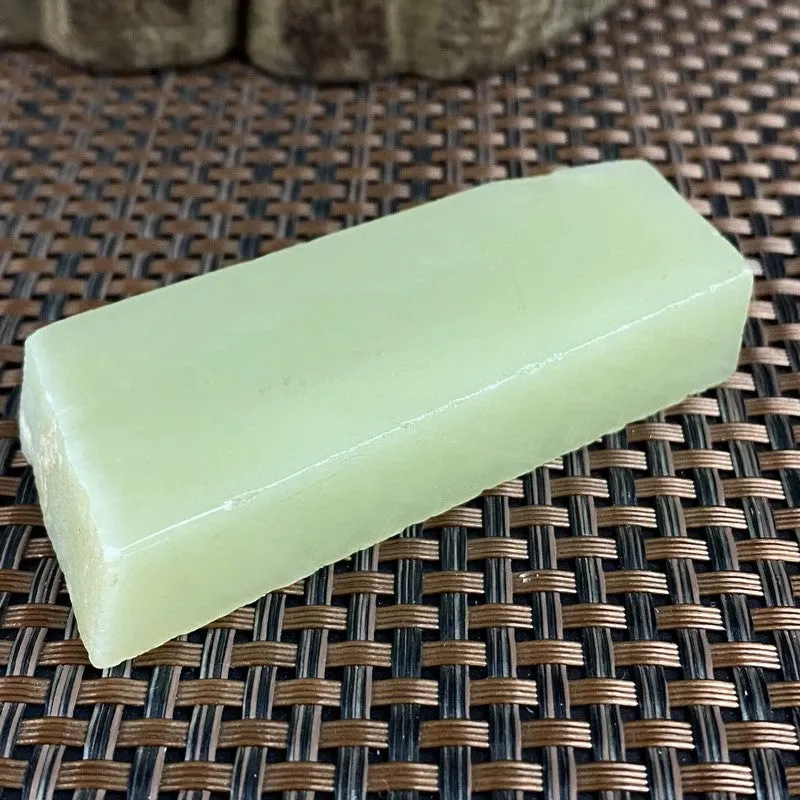 Natural Kunlun Jade Rough Nephrite Raw (77g,6.9X3.1X1.3cm)