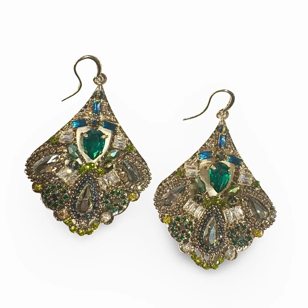 Noellery Antique Sparkle Statement Earrings