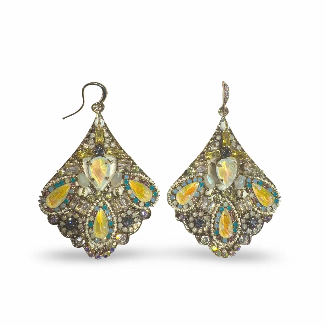 Noellery Antique Sparkle Statement Earrings