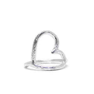 Open Heart Ring | Sterling | final sale