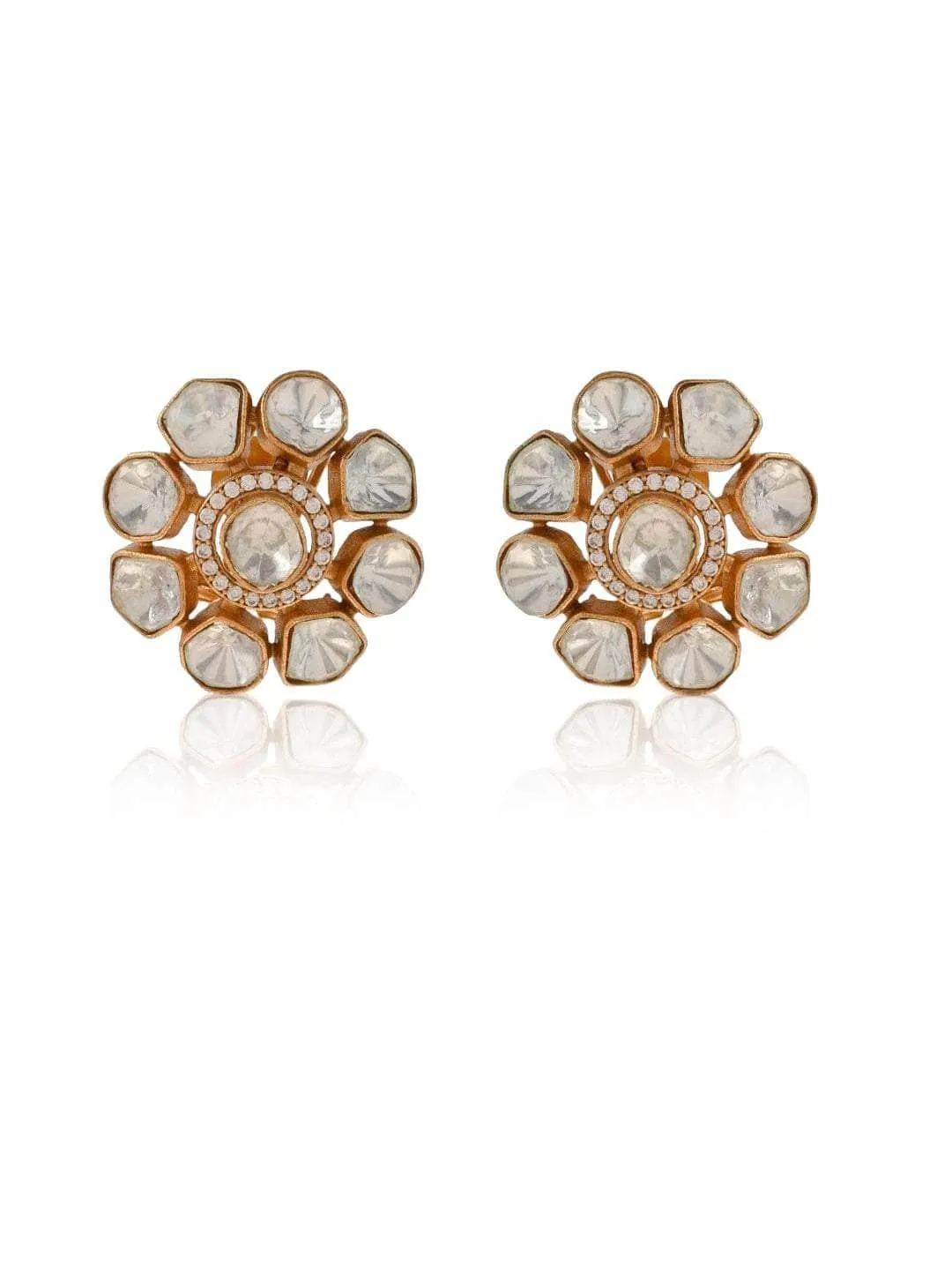 Polki Kundan Studs