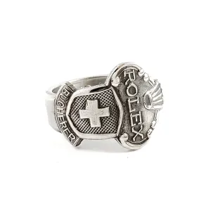 Rolex Swiss Cross Zermatt Stainless Steel Spoon Ring