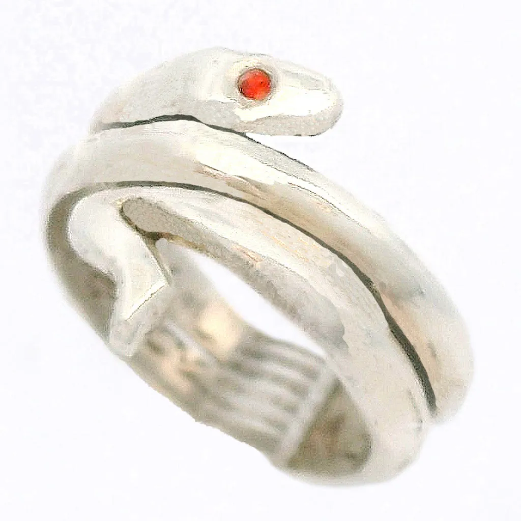 Snake with Ruby Ring (size 8)