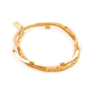 Sunny Bracelet Set - Coral