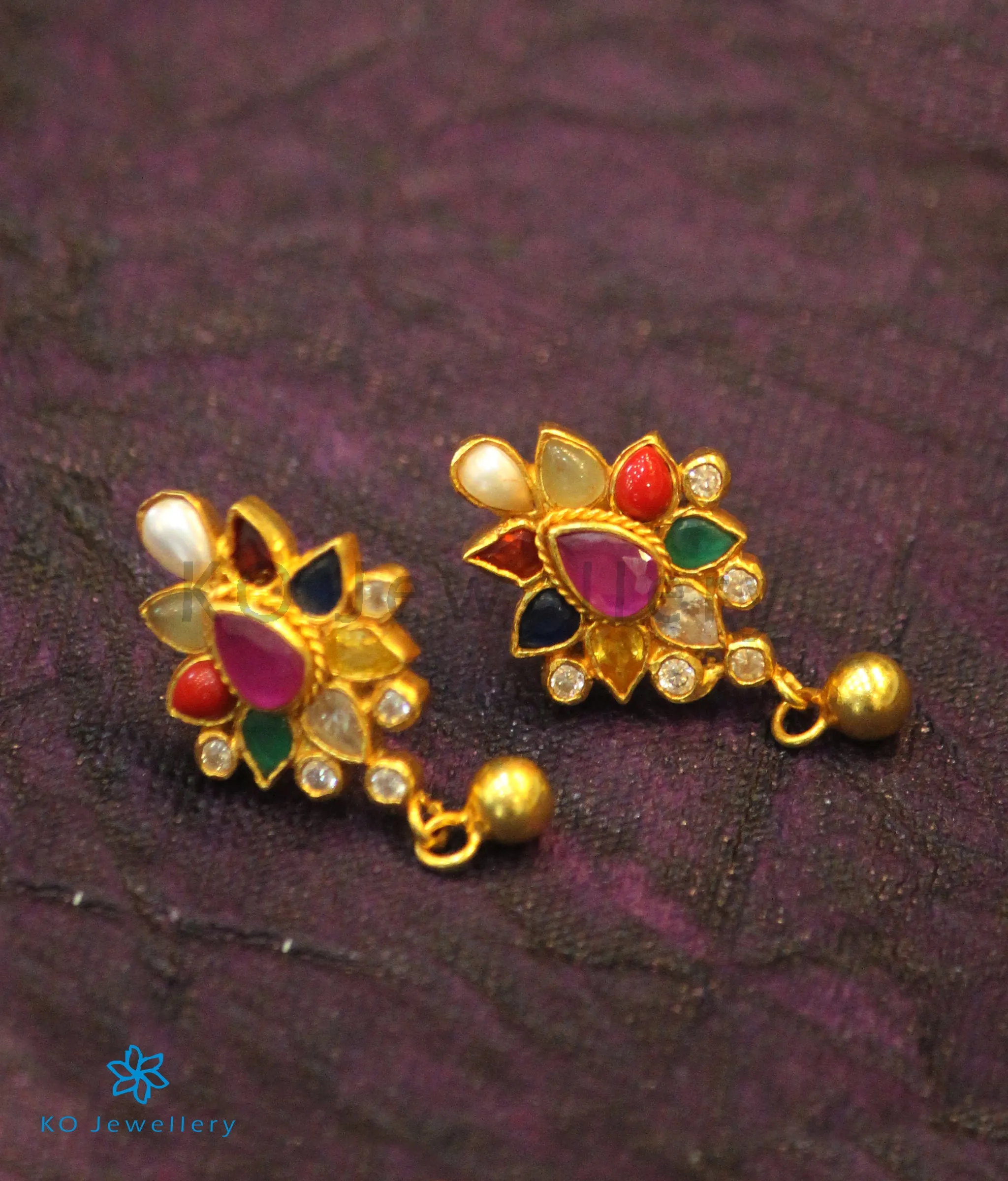 The Aham Silver Navaratna Pendant