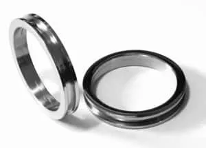 Titanium ring core with screw fit & flat edges, 4mm (2mm groove)