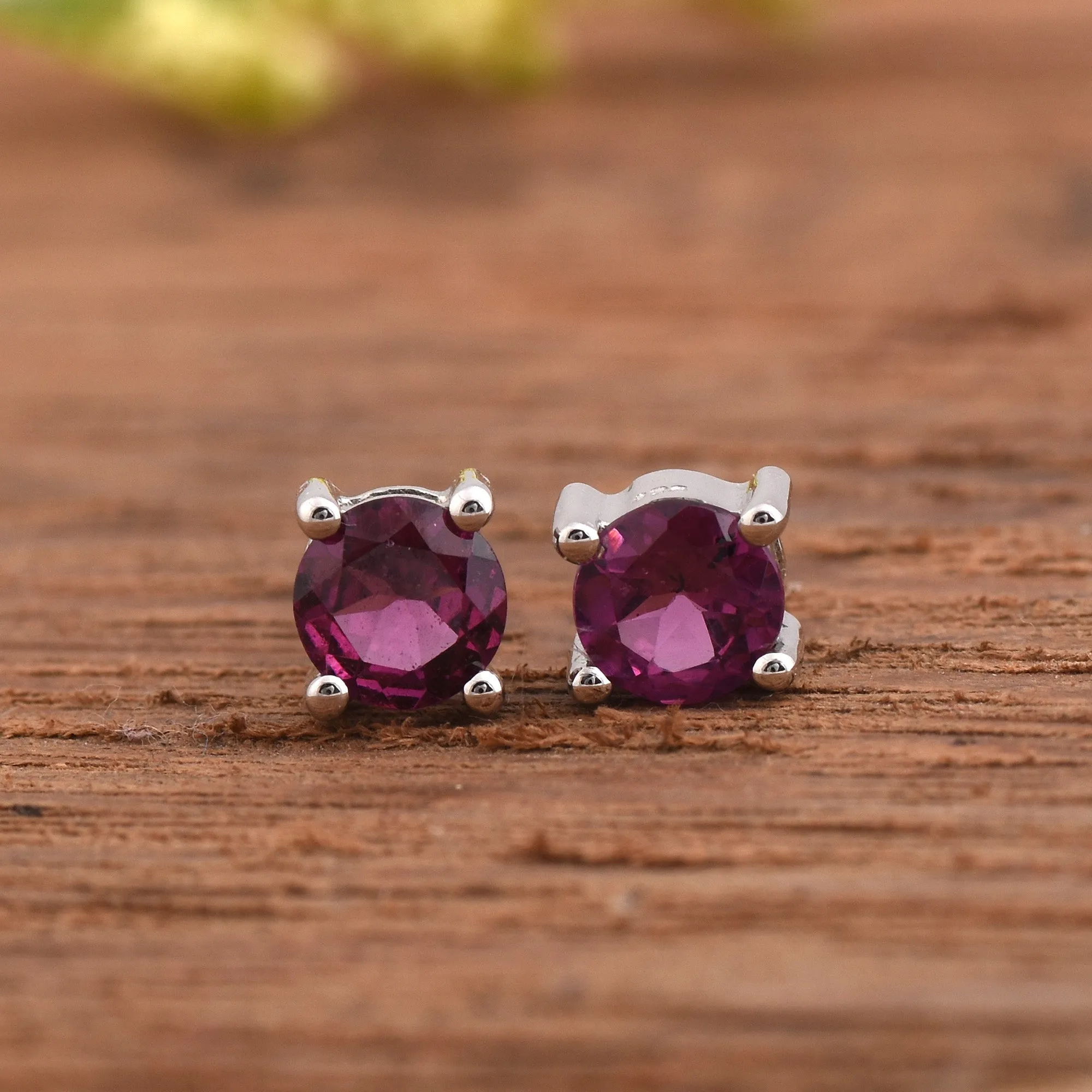 Tourmaline Round Studs Earrings