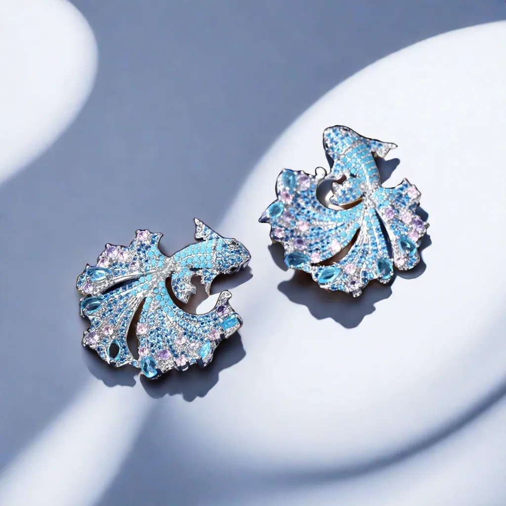 Willma "Dreamy Zephyr Scales"  Earrings