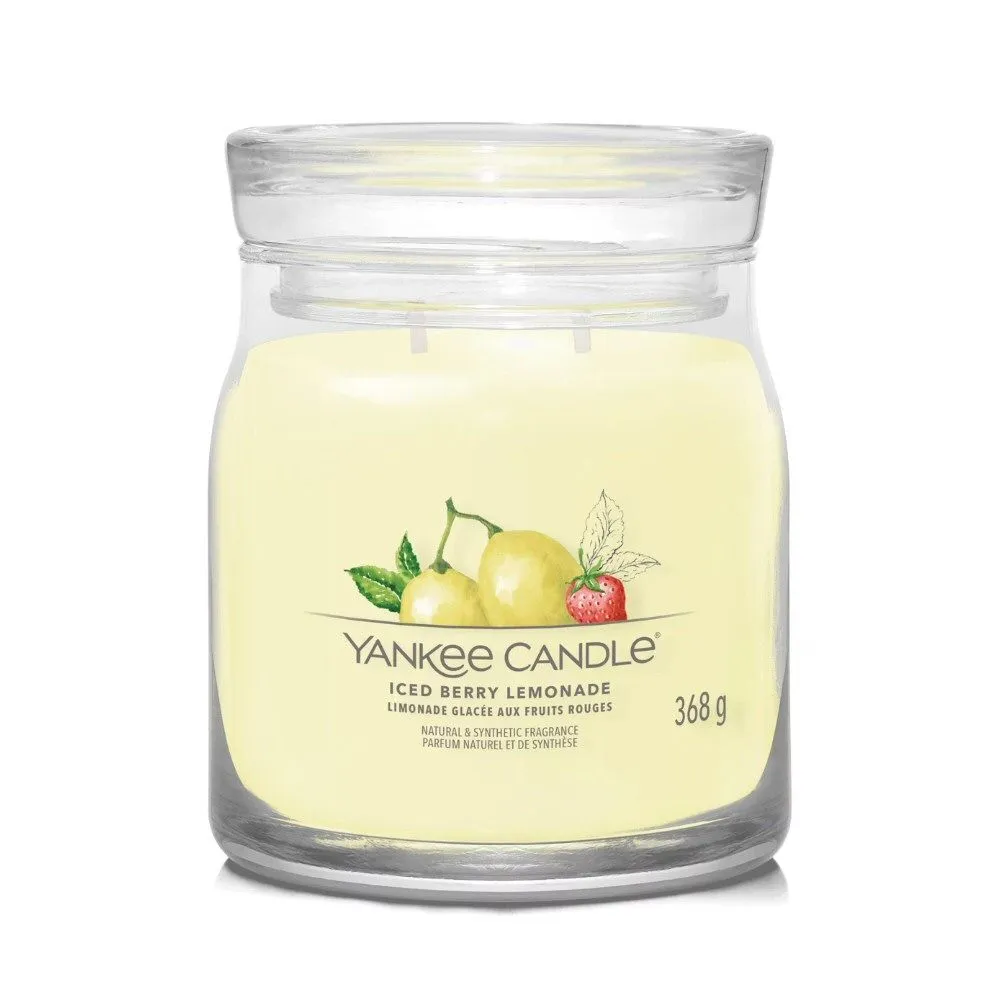 Yankee Candle 368g Iced Berry Lemonade Signature Medium Jar Candle